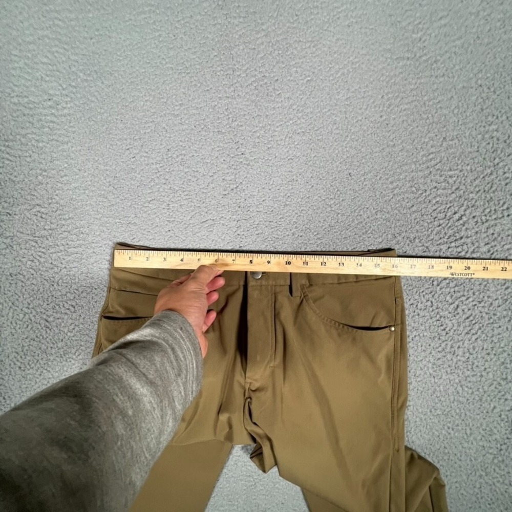 Lululemon Pants Mens 32x29 Brown ABC Classic Fit Warpstreme Golf Casual Preppy - Picture 6 of 13